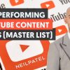 Top-Performing Content Types for YouTube (The MASTER LIST) - Module 1 - Lesson 3 - YouTube Unlocked