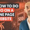 How to do SEO on a One Page Website
