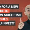 How Much Time Do You Need to Invest In SEO With a New Website That Has No Traffic